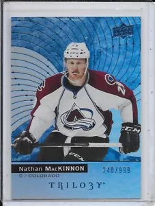 2017-18 Upper Deck Trilogy Nathan MacKinnon Blue # 22 #d/999 - Picture 1 of 2