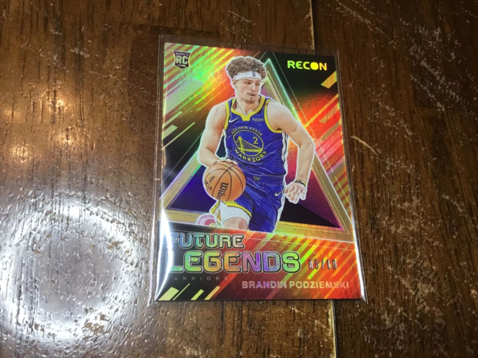 2023-24 Panini Recon Brandin Podziemski Future Legends RC  gold 5/10 🔥