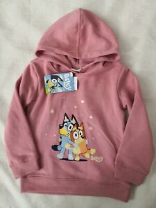 New with tag size 5 girls Bluey fleece hoodies jumper top and other items bundle