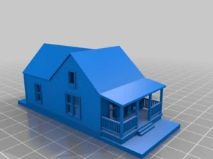 N SCALE 3D PRINTED PLA PLASTIC COUNTRY COTTAGE - Picture 1 of 1