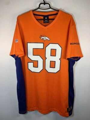 Denver Broncos Von Miller #58 NFL Team Apparel Jersey 2XL Fanatics Orange” - Image 1 of 4
