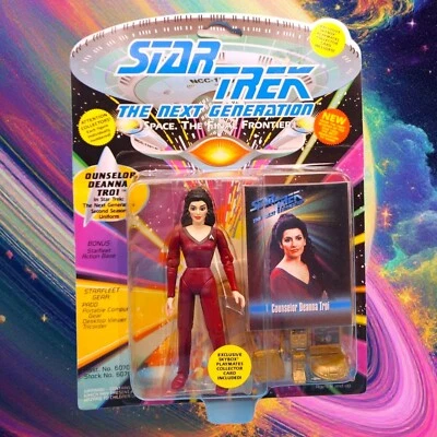 MISS PRINT Card Star Trek The Next Generation Counselor Deanna Troi 1993 numbere - Image 1 of 4