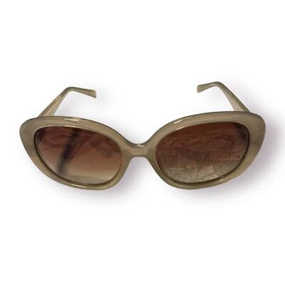 Cole Haan Polarized Oversized Sunglasses HC9008 Beige/Clear Frame 54-17-135mm - Image 1 of 4