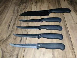 J.A. Juego de 5 cuchillos de filo fino Henckels Synergy de 5 cuatro cuchillos de carne y un chef - Imagen 1 de 9