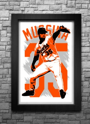MIKE MUSSINA art print/poster BALTIMORE ORIOLES FREE S&H! JERSEY B2G2 - Image 1 of 4