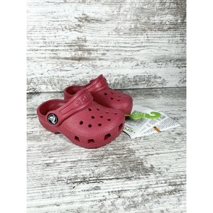 NEW Toddler Classic Clogs Sandals Red Pepper Sz 4 - Picture 1 of 9