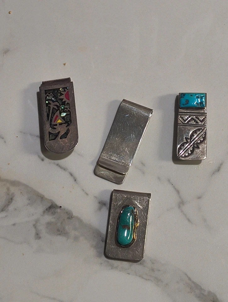 Sterling Money Clips One Is Tiffany 2.9 Ounces - Image 1 of 4