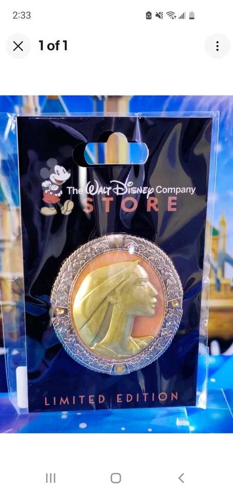Prendedor Disney DEC - POCAHONTAS Fairytale Cameos LE 300 Princesas Envío Gratis EE. UU.  Foto 1 de 1