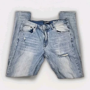 Serenede Jeans Mens 34x32 Distressed Ripped Skinny Denim Streetwear Stretch (A4) - Picture 1 of 10