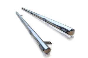 2" Side Bars + Amber LEDs With Down Lights For Ford Transit MK6 LWB 2000 - 2006 - Picture 1 of 12