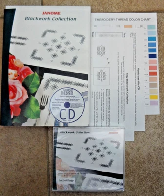 Nuevo CD bordado Janome Blackwork Collection 2005 Leon Conrad Designs sellado Foto 1 de 4