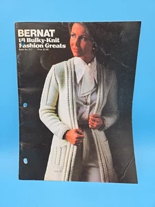 Bernat 1980 Bulky Knit Fashion Greats Sweater 18 Patterns to Knit Crochet - Picture 1 of 10