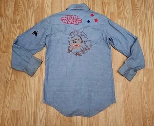 Camicia personalizzata anni 70 Star Wars punto catena bottoni perla snap made in USA - Foto 1 di 18