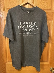 CT14 Unisex Harley Davidson Camiseta Acanalada Gris Logo XL - Imagen 1 de 3
