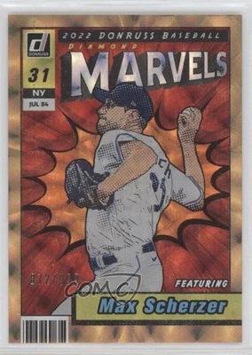 2022 Panini Donruss Marvels /999 Max Scherzer #M-5 - Image 1 of 2