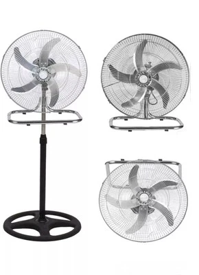 VENTILATORE A PIANTANA AD ALTA POITENZA IN ACCIAIO INOSSIDABILE 3 in 1 65W 50CM - Immagine 1 di 4