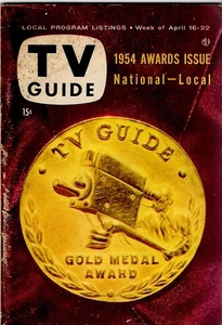 1954 TV Guide April 16 Duffy's Tavern; Sarah Churchill; Maurice Evans - Picture 1 of 1