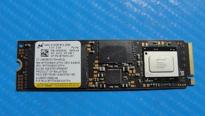 HP 840 G9 Micron 512GB NVMe M.2 SSD MTFDKBA512TFH-1BC1AABHA M73970-001 - Image 1 of 2