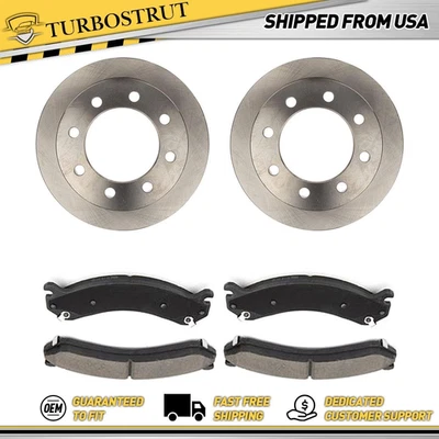 Kit de pastillas de freno rotores de freno traseros OE para Chevrolet Silverado 3500 2001-2007 Foto 1 de 4