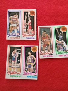 1980 81 Topps Basketball 6 Card Lot 3  Detached   Wes Unseld (HOF) - Picture 1 of 2