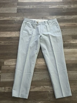 Bonobos Linen Blind Straight Leg Pants Mens Sz 33x30 (measures 33x28) - Image 1 of 4