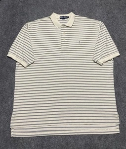Polo Golf Ralph Lauren Poloshirt Herren 2XL weiß grau gestreift klassisch Freizeit - Bild 1 von 8