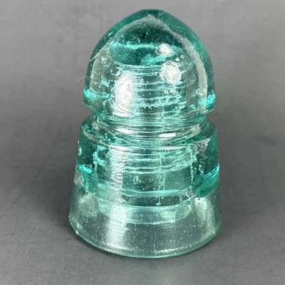 Antique Aqua Star Insulator CD 145.2 Beehive Bullet Pointed Dome Single Skirt - Image 1 of 4
