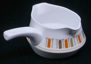 VINTAGE NORITAKE PROGRESSION GRAVY BOAT, SAUCE BOWL, MARDI GRAS PATTERN - Picture 1 of 4