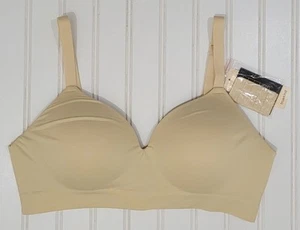 Truekind Everyday Comfort Shaping Bra Beige Womens Size Large Wireless Soft NWT - Picture 1 of 4