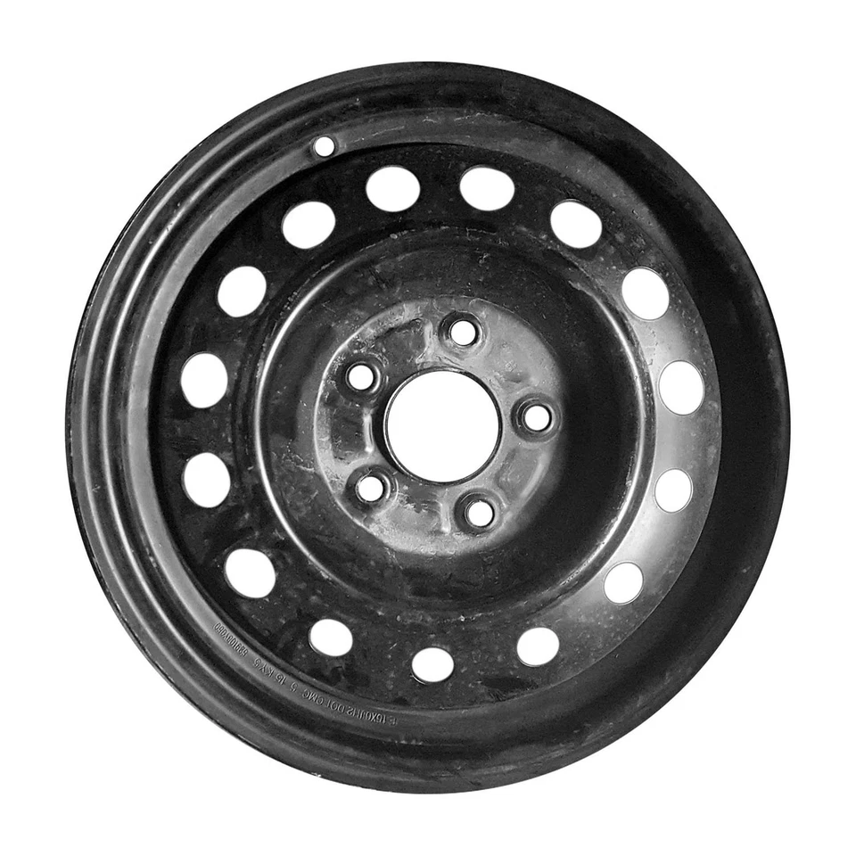 70805 Reconditioned OEM 15x6 Black Steel Wheel fits 2011-2013 Hyundai Elantra - Image 1 of 1