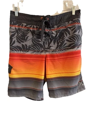 Bañador ZeroXposur para hombre talla grande naranja/gris/negro con forro Foto 1 de 4