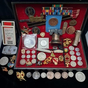 Omas Trödel Schublade Schmuck Konvolut #6 Vintage & Antik SIEHE BESCHREIBUNG Militär - Bild 1 von 24