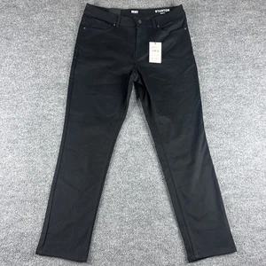 NWT DKNY Mens 34x31* Black Stanton Slim Fit Ultimate Stretch 5 Pockets Pants - Picture 1 of 7