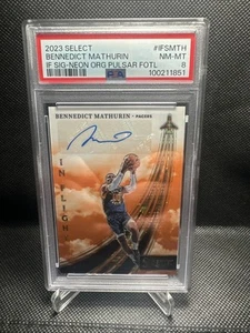 2023 Select Bennedict Mathurin In Flight Neon Orange Pulsar FOTL /30 MINT PSA 8 - Bild 1 von 2