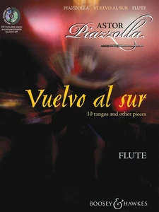 Vuelvo al Sur for Flute Solo 10 Tangos Latin Sheet Music Play-Along Book CD - Picture 1 of 1