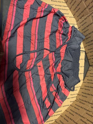 Tommy Hilfiger Skirt Womens Size S/p Blue & Red Paisley Pleated Swing Cotton - Image 1 of 4