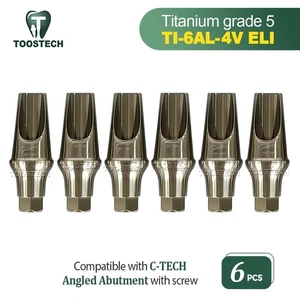 Pilar angular de titanio 6 piezas se adapta a C-TECH 25 grados D4,5 mm - Imagen 1 de 8
