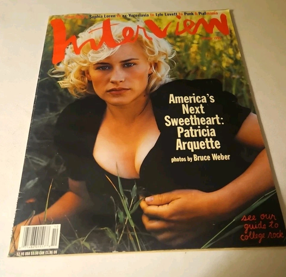 1993 October,  INTERVIEW Magazine, Patricia Arquette America's Sweetheart (MH54) Foto 1 de 3