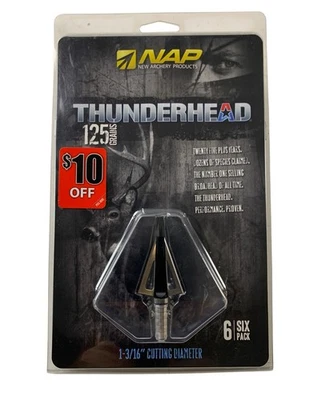 NAP Thunderhead 125 Grano Cabezales Anchos Paquete de 6 1-3/16" Diámetro de Corte NAP-60-114 Foto 1 de 2