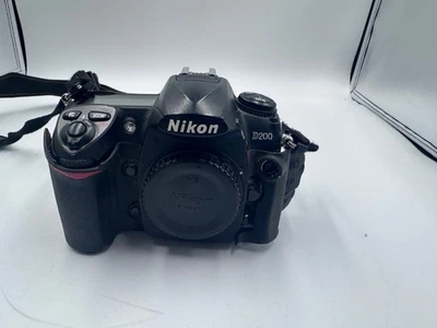 Nikon D200 10.2 MP Digital SLR Camera Black Body Only UNTESTED - Image 1 of 4