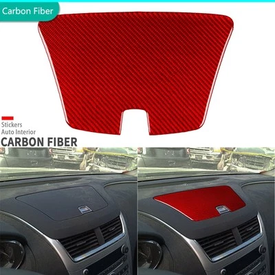 Red Carbon Fiber Dashboard Storage Panel Cover Trim For Chevrolet Malibu 2008-12 - Изображение 1 из 4