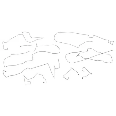 Kit de línea de freno tambor trasero completo sin tubos ABS 2004-08 Chevrolet Malibu OE 8 piezas Foto 1 de 4