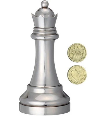 Cast Chess Queen Silver - Hanayama Metal Puzzle - Image 1 of 3