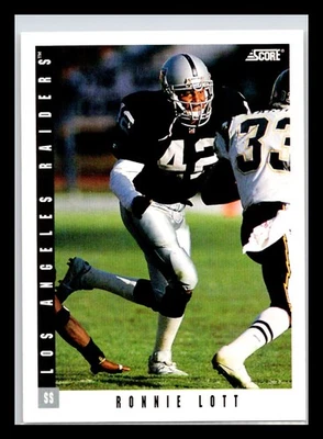 Ronnie Lott - 1993 Score #227 - Los Angeles Raiders - Image 1 of 2