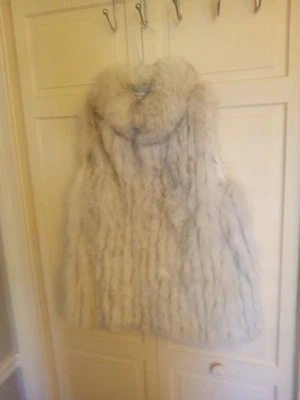 Saga Fox blue fox fur Vest Small Natural - Image 1 of 4
