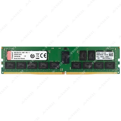 Kingston 32GB DDR4-2400 PC4-19200 2Rx4 ECC RDIMM Server Memory RAM KVR24R17D4/32 - Image 1 of 2