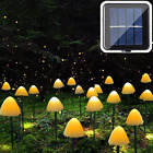 20 LED Solar Garden Lights, 8 Modes Mushroom Pathway Lights Outdoor, 5M/16.4 Ft