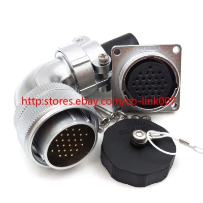 26Pin Power Cable Connector, WS28 5A 400V Automotive Aviation Bulkhead Connector - Image 1 of 4