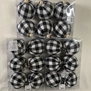 Ornaments Buffalo Check Plaid Shatter Proof Christmas Tree Balls 3 Boxes 3 inch - Picture 1 of 7
