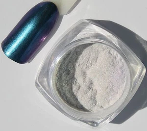 12 Pigment Chameleon Nail Glitter Chrome Effekt Powder Pulver Mirror Art - Bild 1 von 2